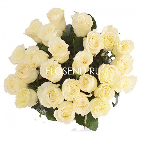 Букет «25 белых роз» - фото 3