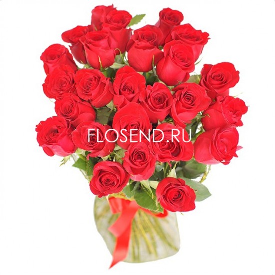 Букет «25 красных роз» - фото 3
