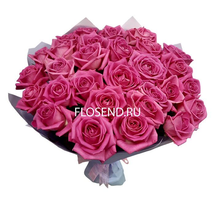 Букет «29 розовых роз»