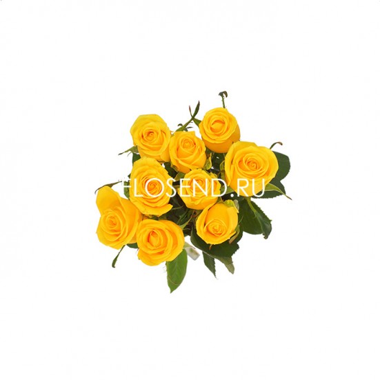 Букет «9 желтых роз» - фото 3