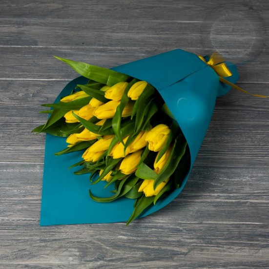 Букет «25 желтых тюльпанов» - фото 4