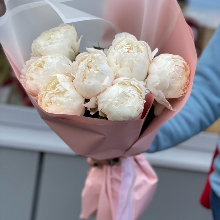 Букет «Пионы Ширли Темпл», фото 5