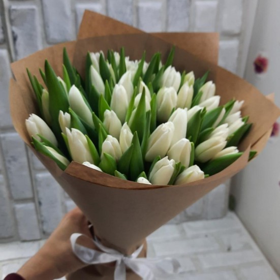 Букет «49 белых тюльпанов» - фото 3